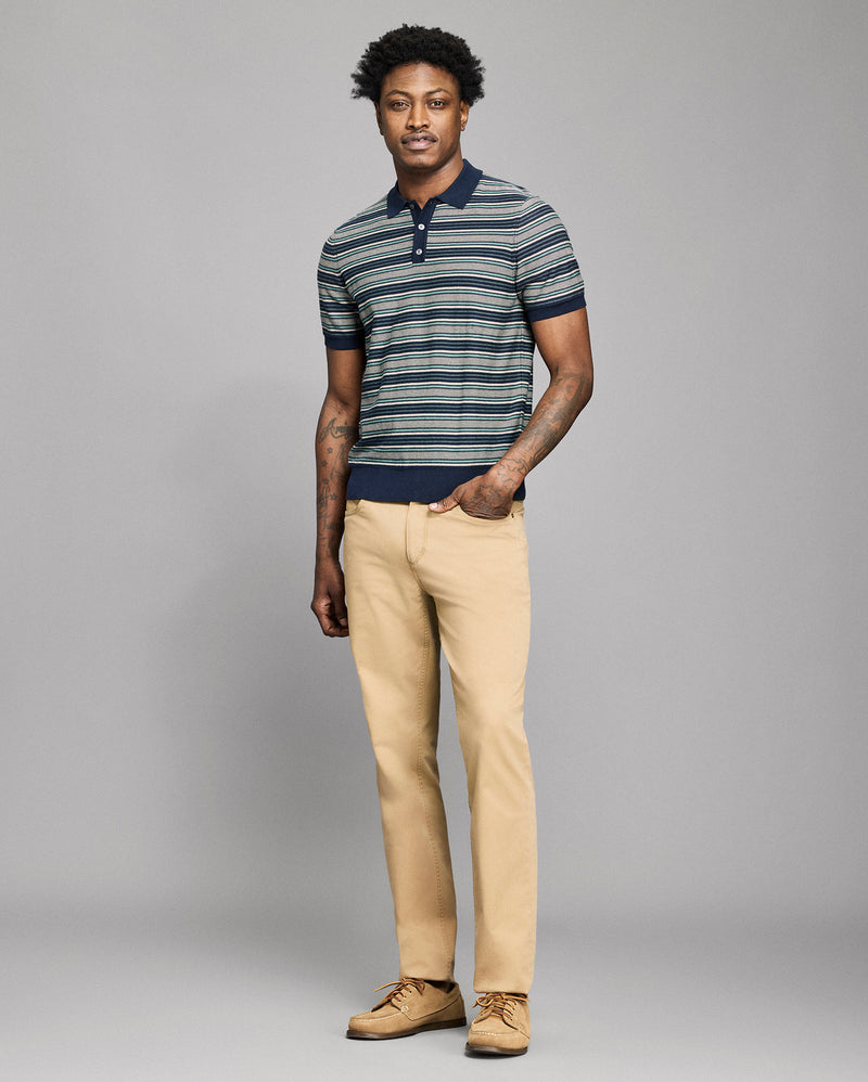 Vintage Stripe Sweater Polo