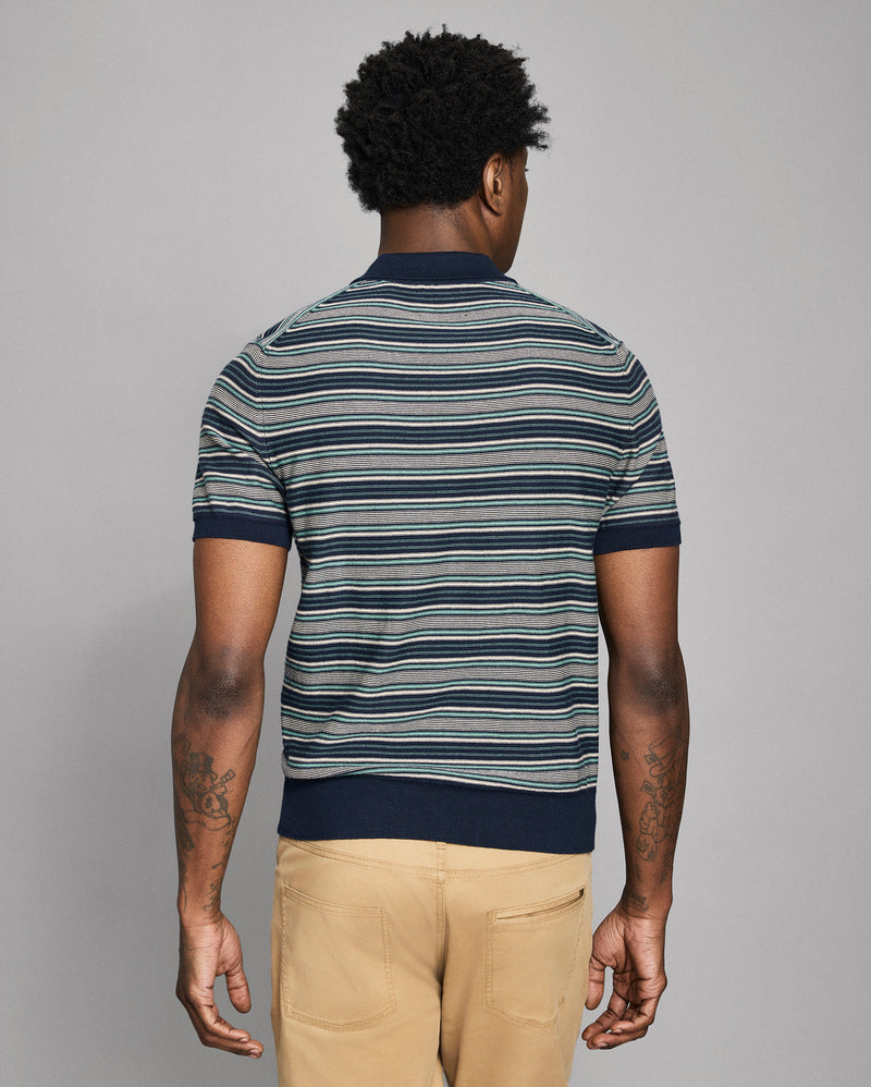 Vintage Stripe Sweater Polo