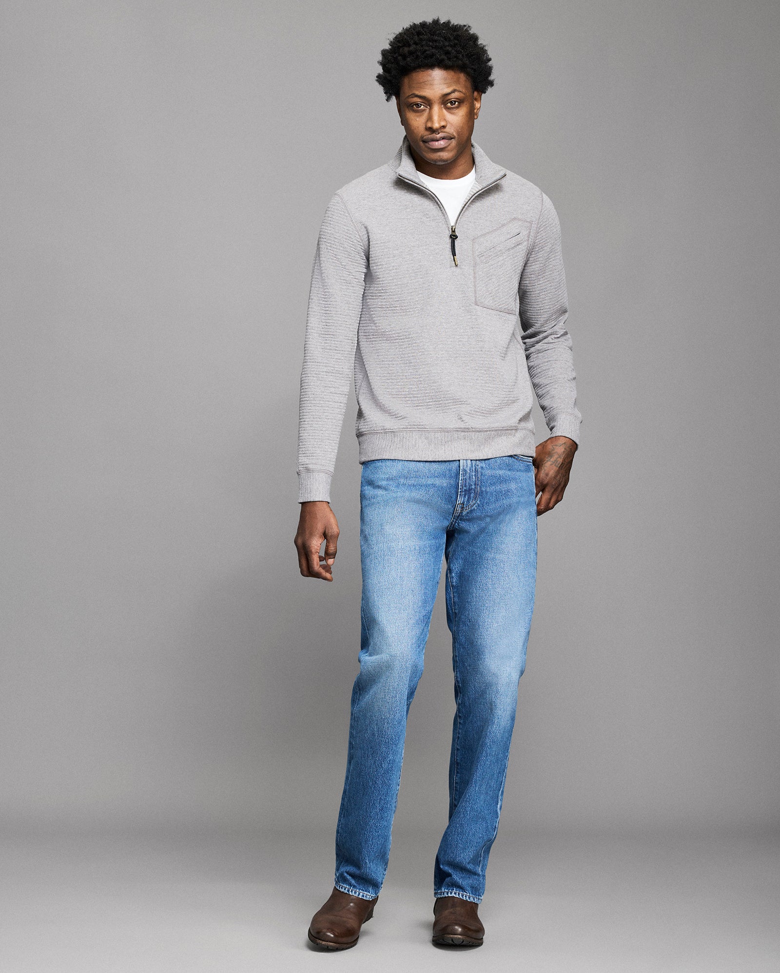 Quilted Half Zip