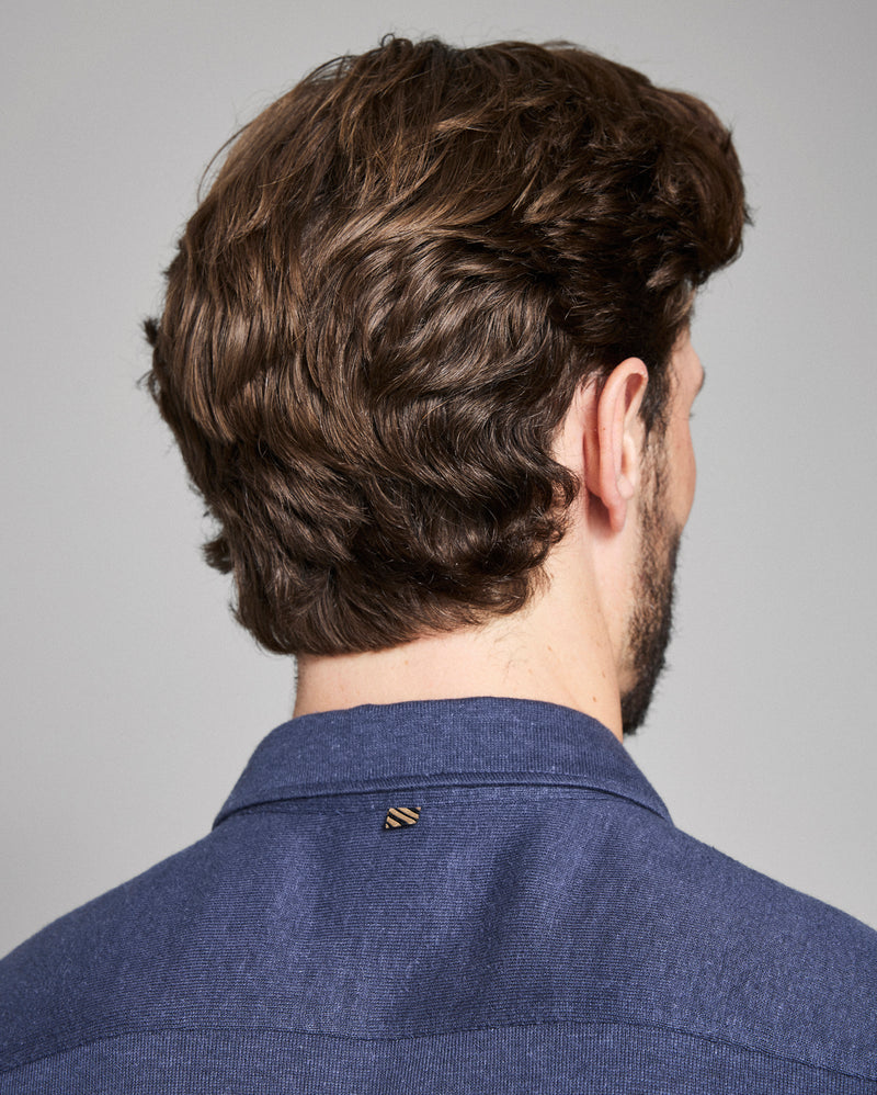 Short Sleeve Hemp Cotton Knit Shirt