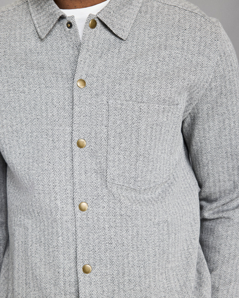 Numajiri Herringbone Shirt Jacket