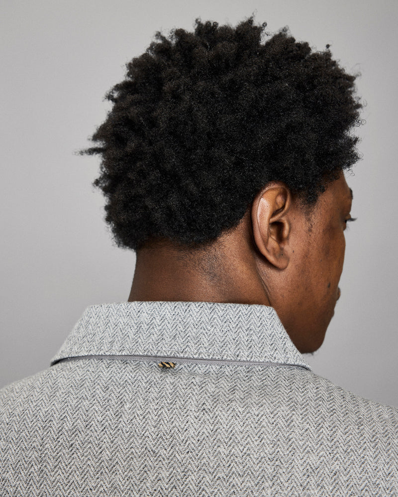 Numajiri Herringbone Shirt Jacket