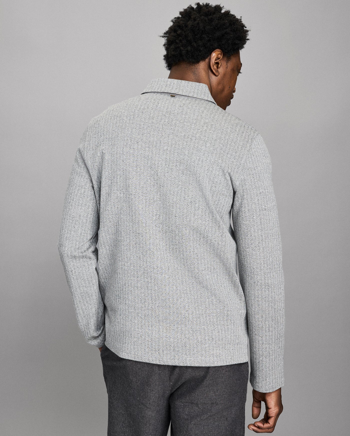 Numajiri Herringbone Shirt Jacket
