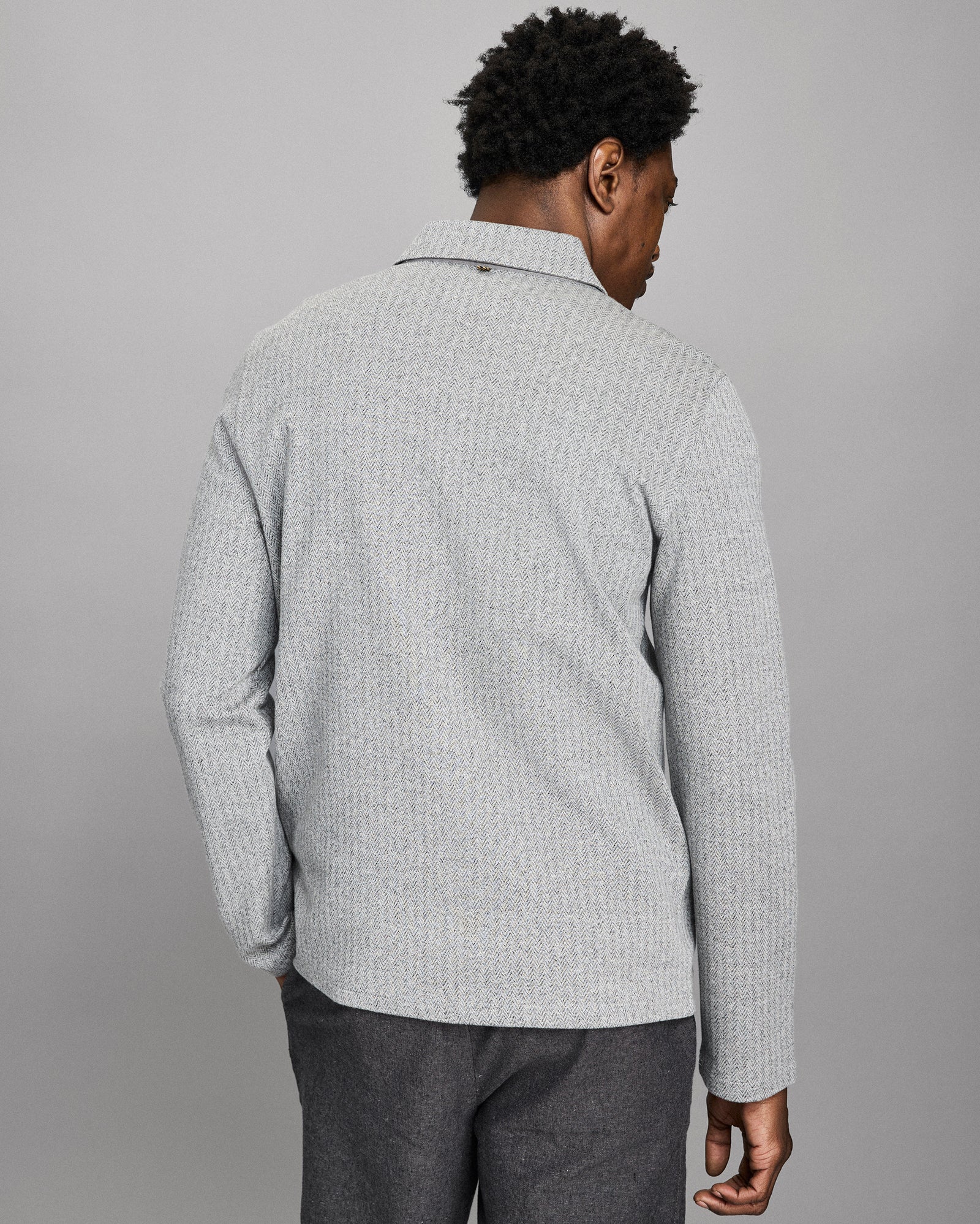 Numajiri Herringbone Shirt Jacket