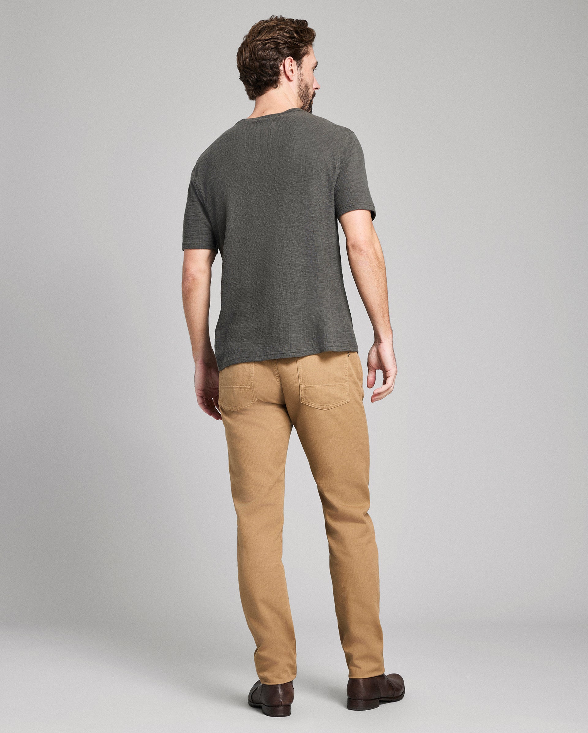 Short Sleeve Slub Tuck Crew