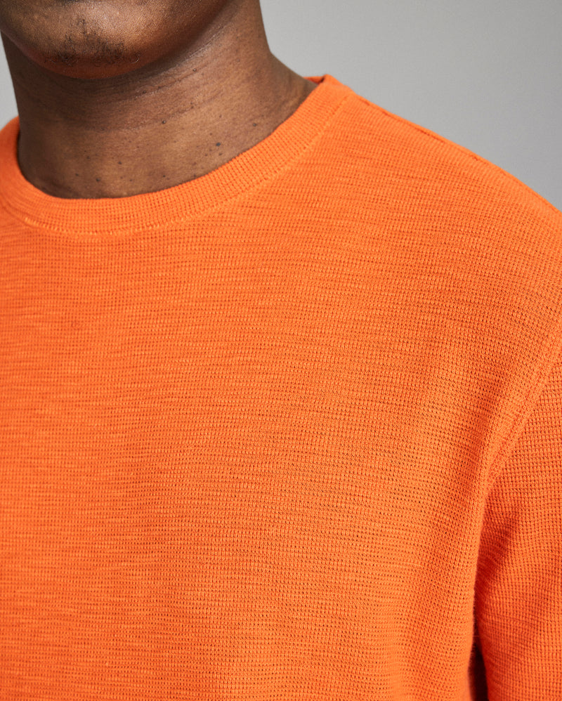 Short Sleeve Slub Tuck Crew
