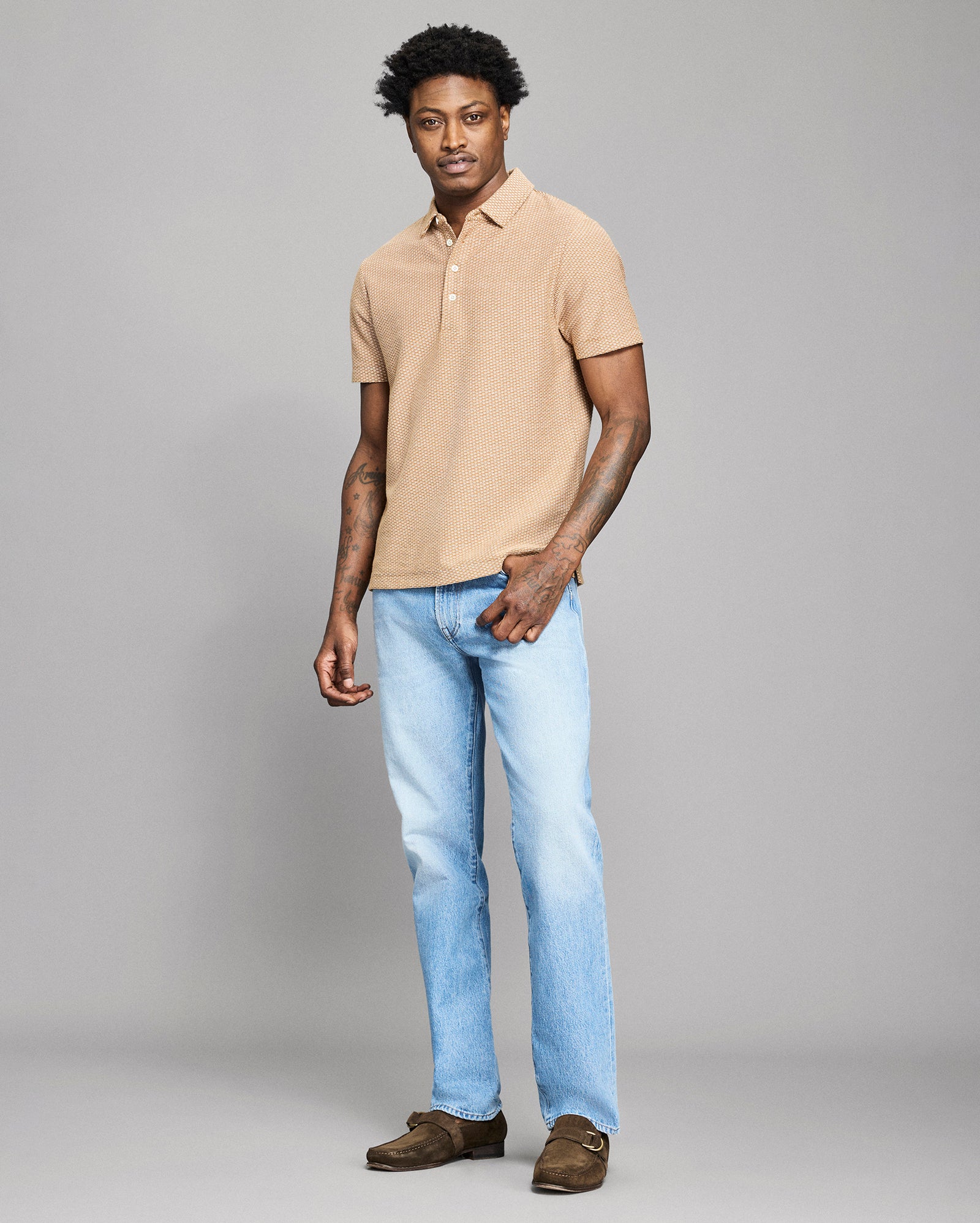 Domino Jacquard Polo