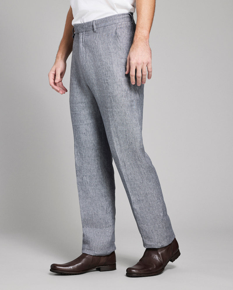 Linen Flat Front Trouser
