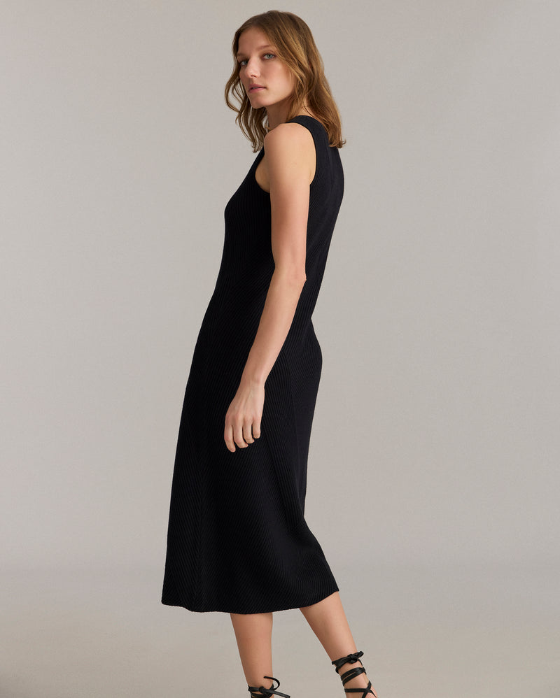 Transfer Rib V-Neck Dress