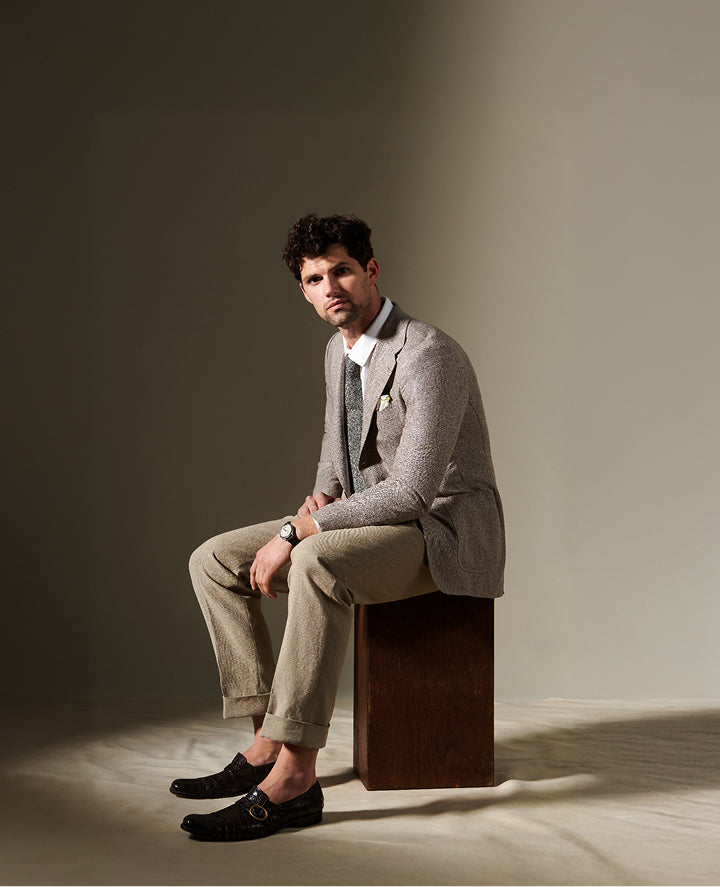 Single Breasted, Notch Lapel, Patch Pockets