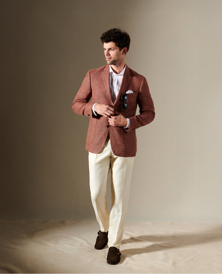 Single Breasted, Notch Lapel, Patch Pockets