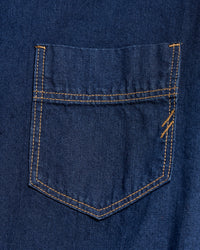 Shoals Denim Shirttail Dress in Double Dye