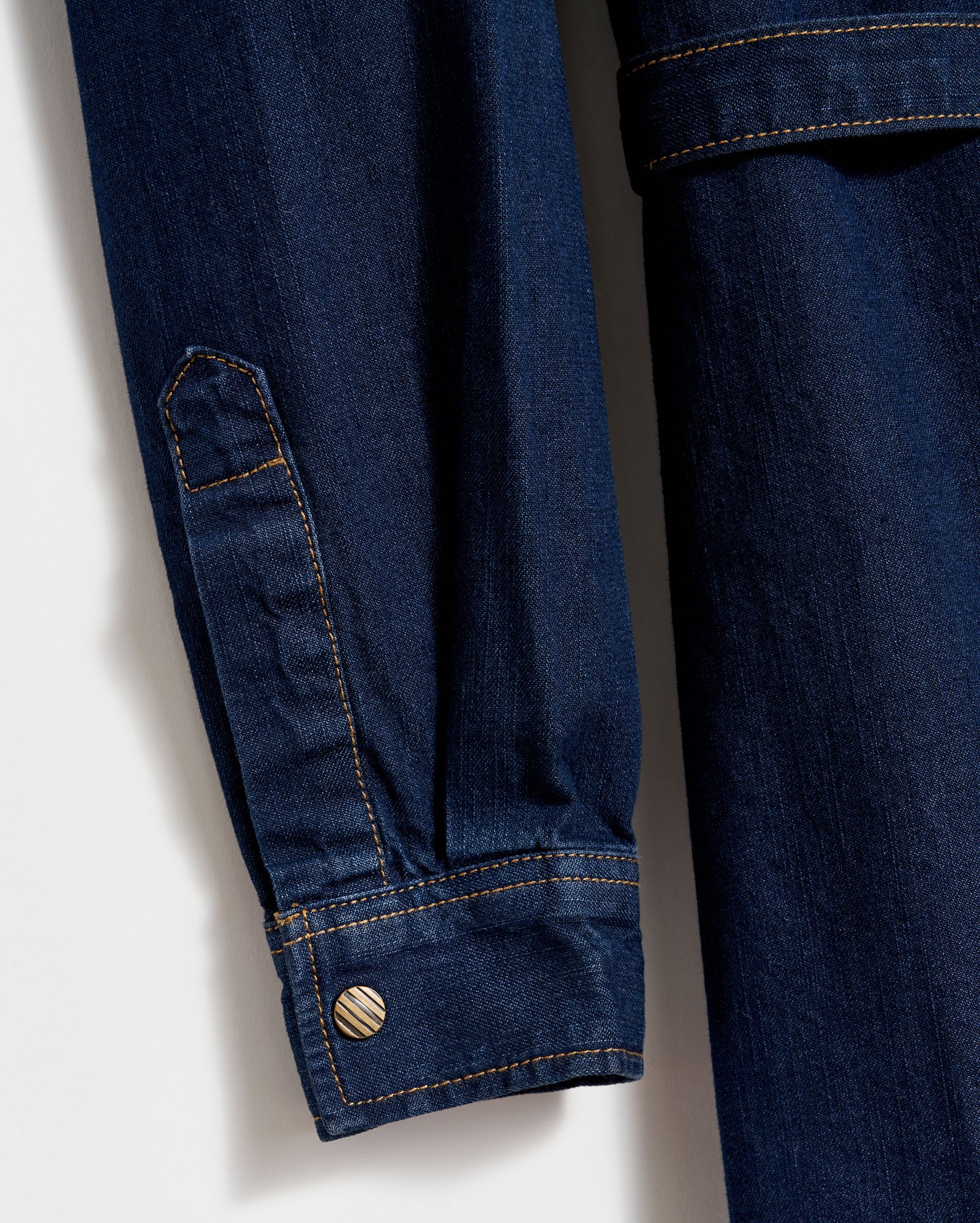 Shoals Denim Shirttail Dress in Double Dye