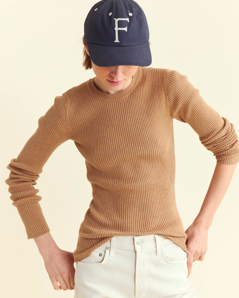 Long Sleeve Rib Crew