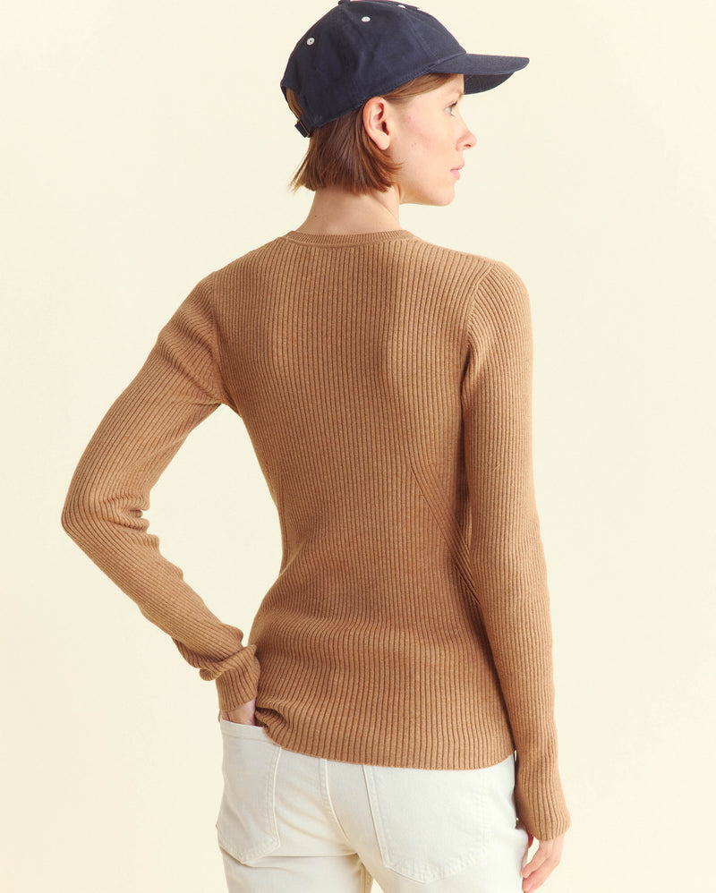 Long Sleeve Rib Crew