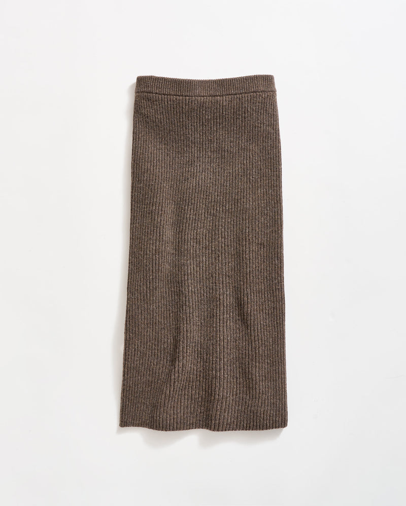 Straight Rib Sweater Skirt