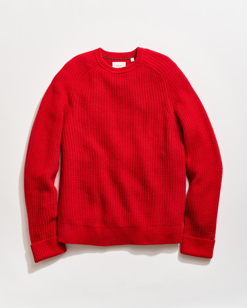 Wool Plaited Textured Crew