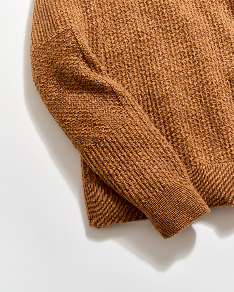 Textured Cashmere Crew