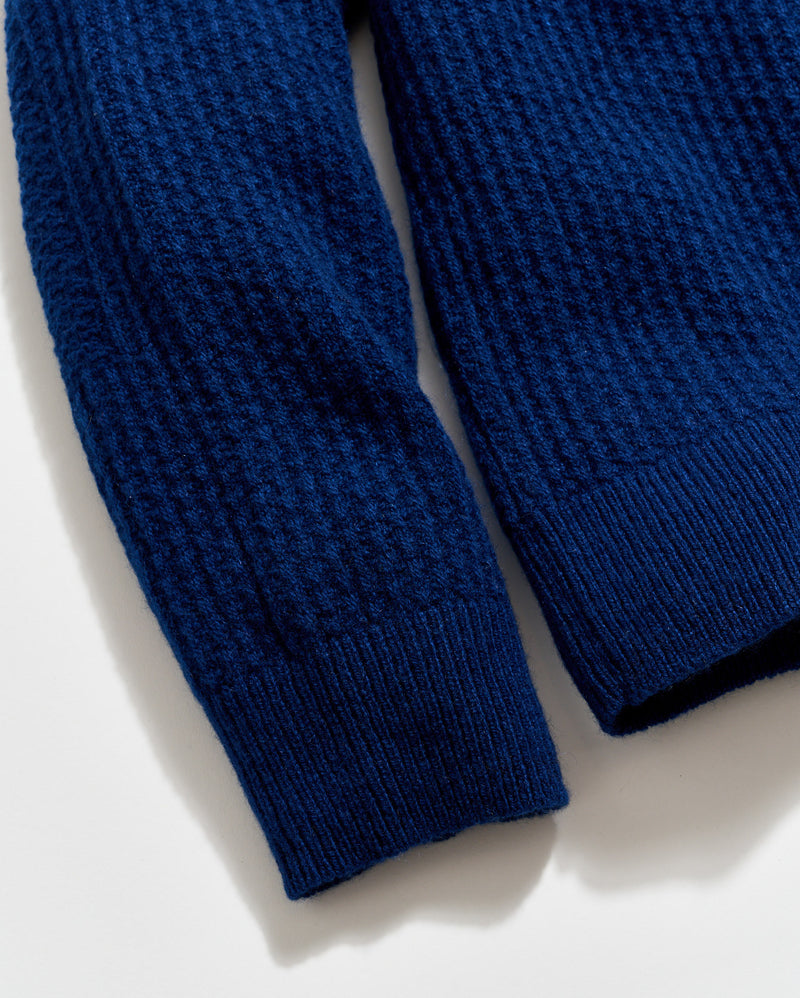 Textured Cashmere Crew