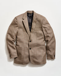 Micro Houndstooth Walton Jacket in Brown/Multi