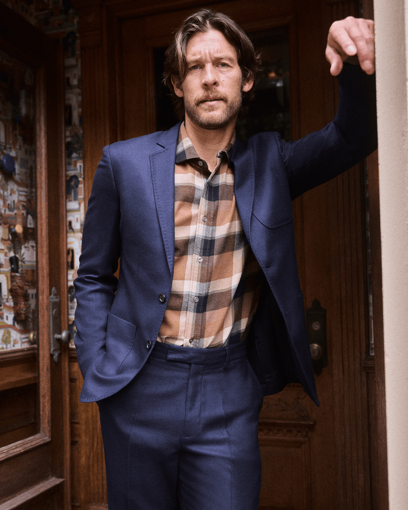 Large Scale Plaid Cedar Shirt