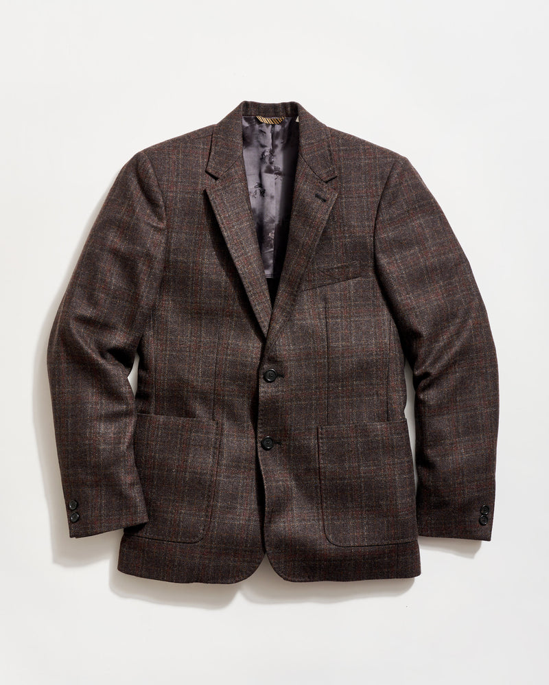 Virgin Wool Plaid Walton Jacket
