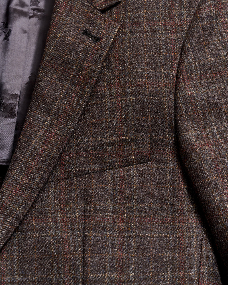 Virgin Wool Plaid Walton Jacket