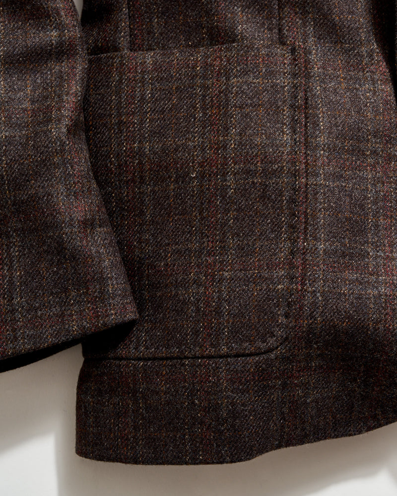 Virgin Wool Plaid Walton Jacket