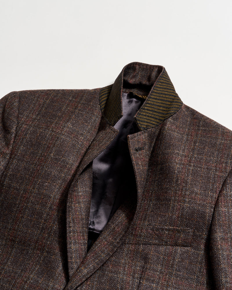 Virgin Wool Plaid Walton Jacket
