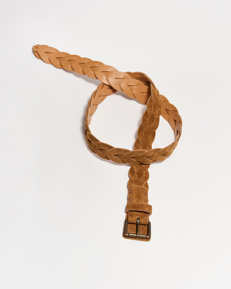 Suede Braided Belt