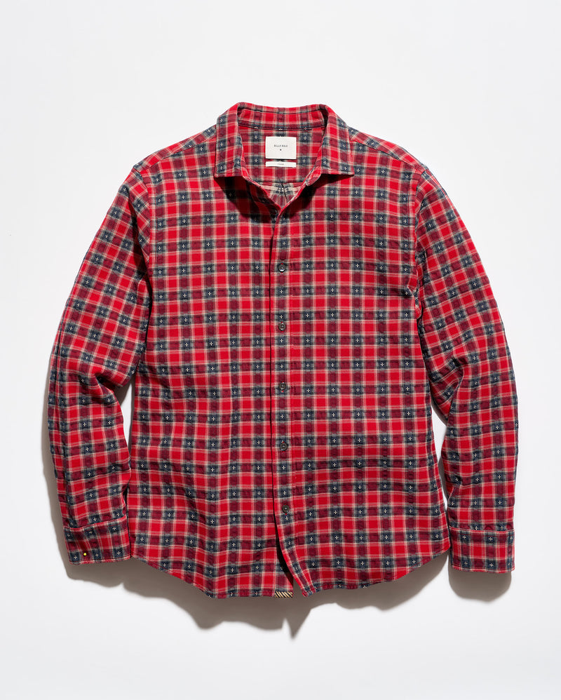 Fleur De Lis Plaid Cedar Shirt