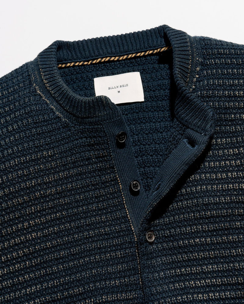 Garment Dyed Links Henley