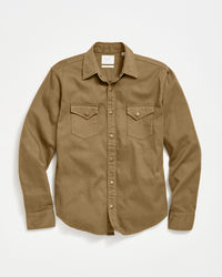 Shoals Twill Shirt in Slate Green