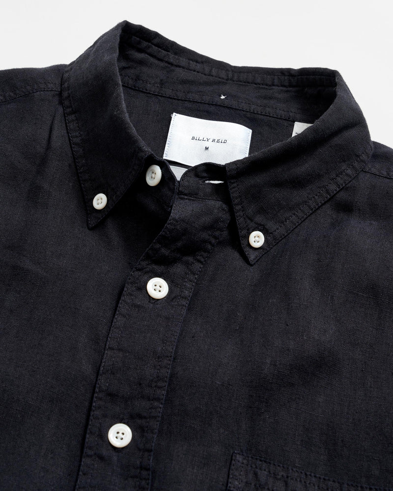 Short Sleeve Linen Tuscumbia Shirt Button Down