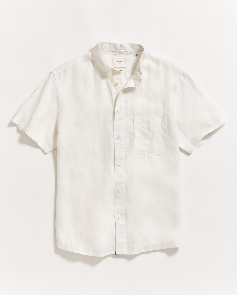 Short Sleeve Linen Tuscumbia Shirt Button Down