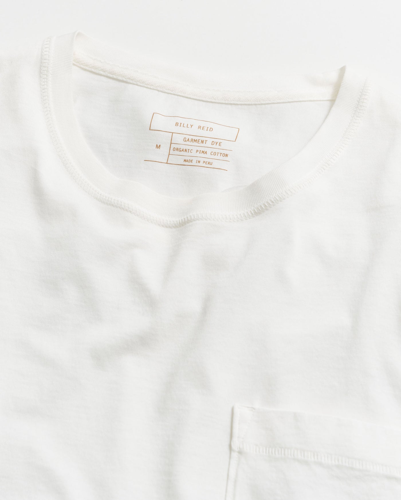 Washed Tee in White