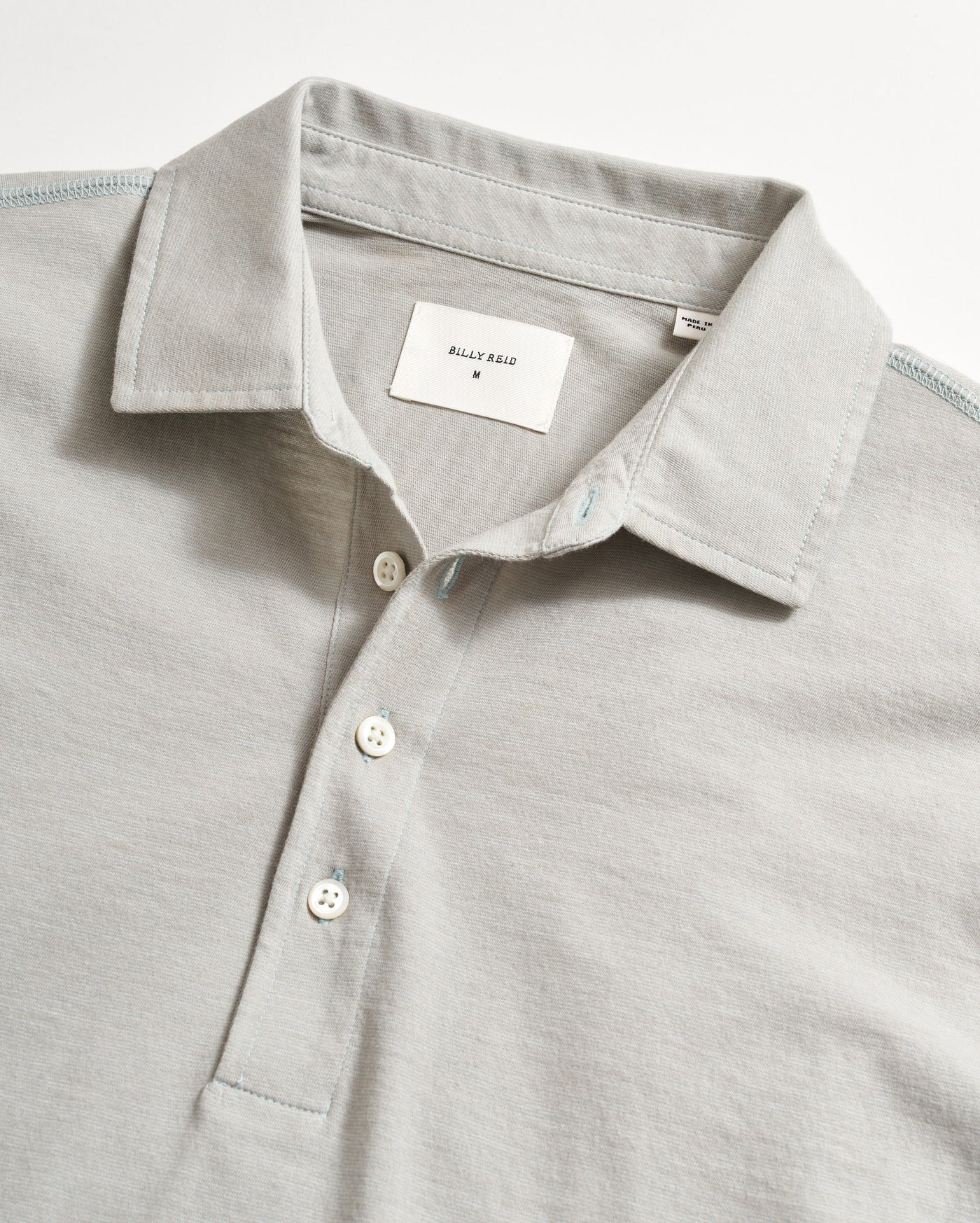 Stripe Pensacola Polo Light Blue