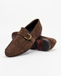 D-Ring Loafer in Olive/Brown