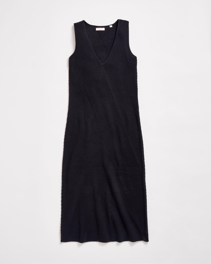 Transfer Rib V-Neck Dress