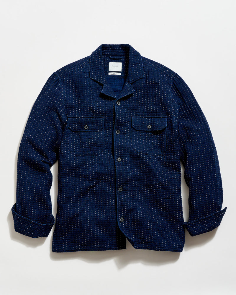 Pin Dot Dobby Two Pocket Overshirt
