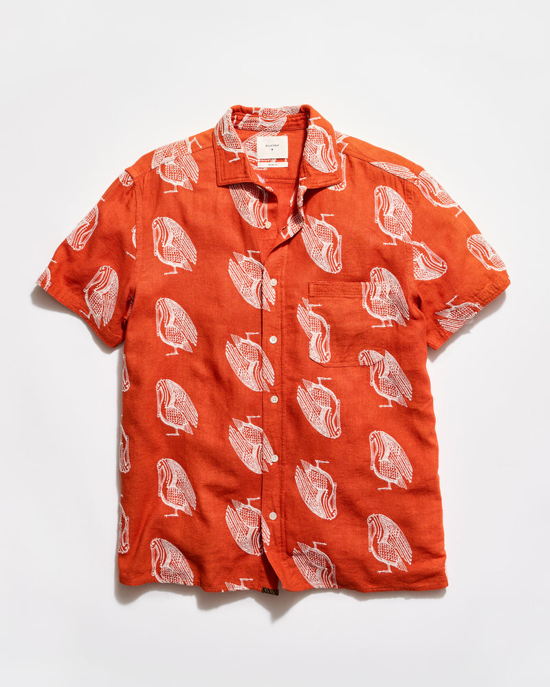 Short Sleeve Embroidered Pelican Treme Shirt