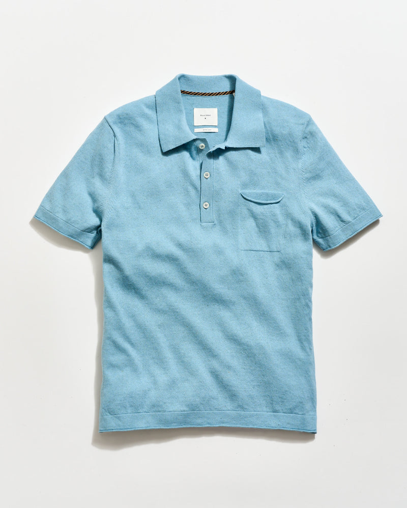 Cotton Linen Sweater Polo