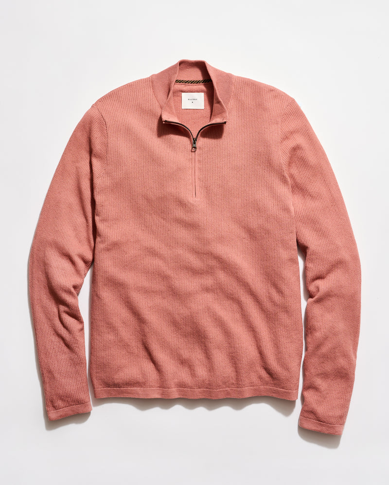Fine Gauge Textured Half Zip
