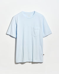 Light blue t-shirt on a light gray background