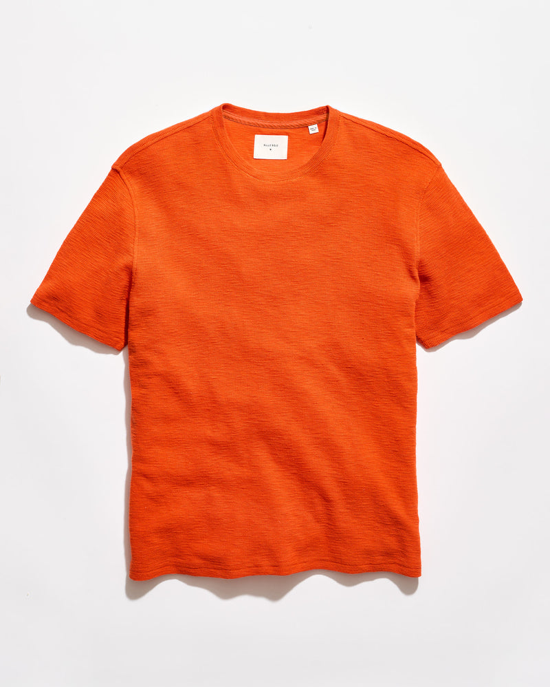 Short Sleeve Slub Tuck Crew