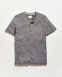 Gray henley shirt on a white background