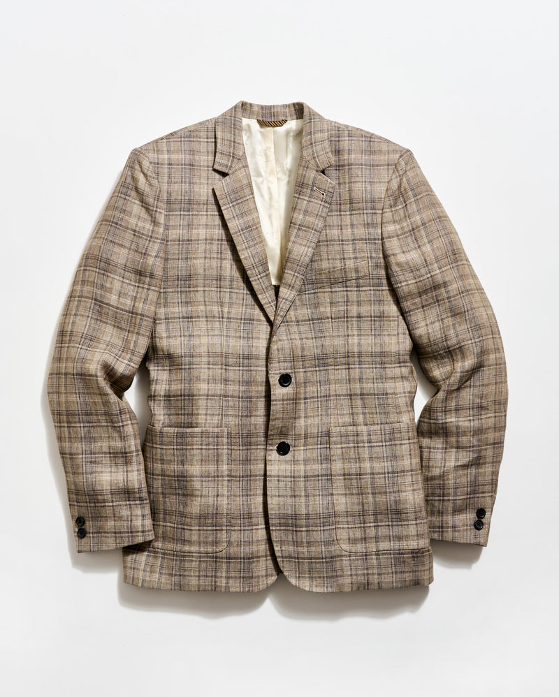 Plaid Linen Walton Jacket