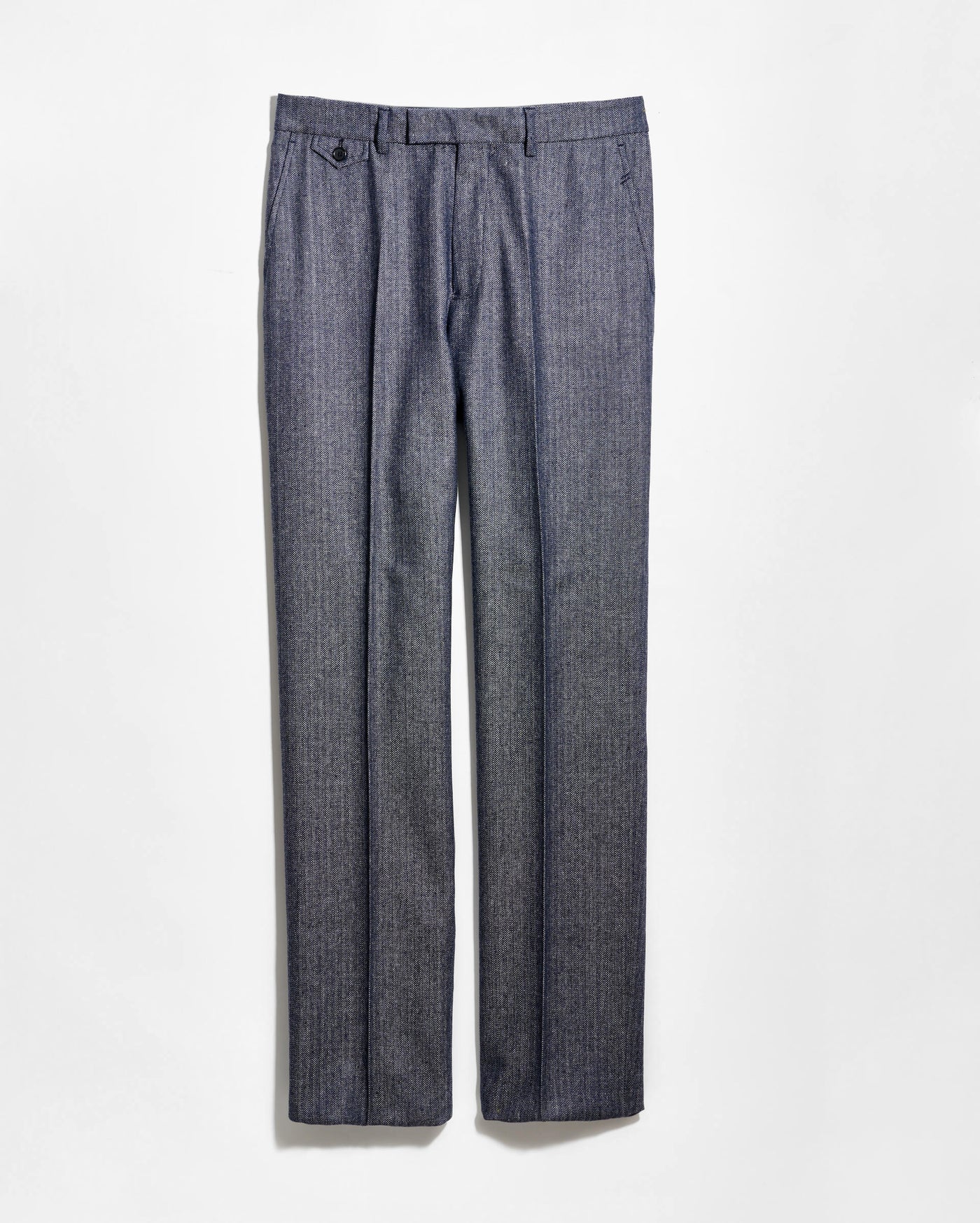Blue pants on a white background