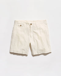 Beige shorts on a white background