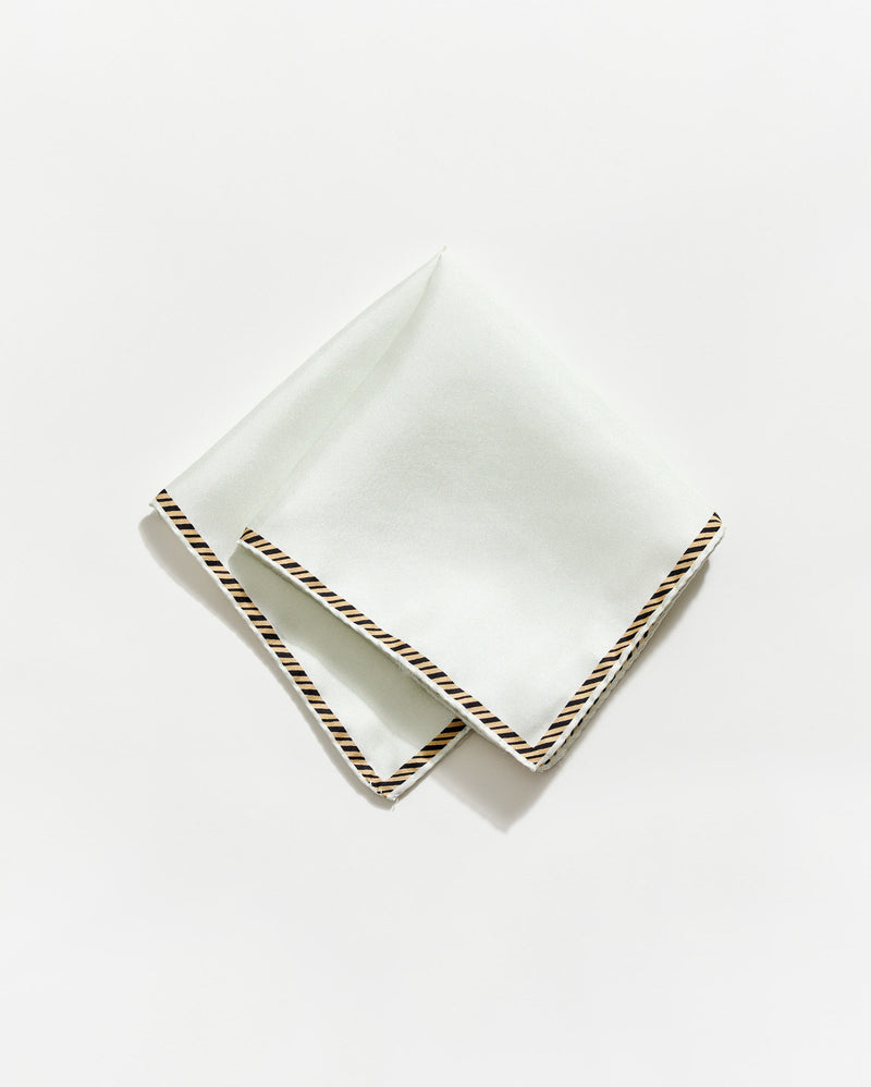 Heirloom Ribbon Border Pocket Square